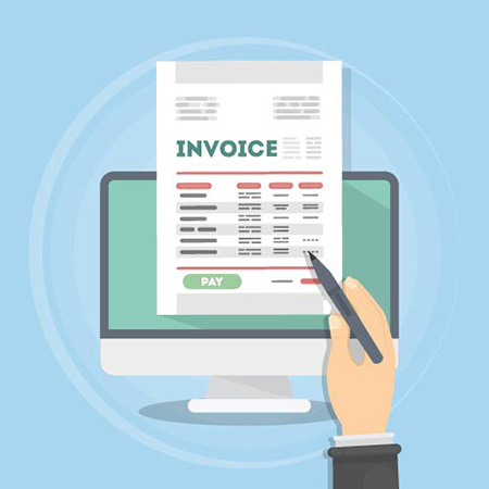 Preparing invoices for the customer